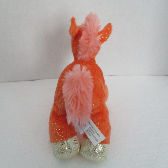 Aurora Orange with Sparkle Pony Beanie Plushy Toy 7.5” - Retired - Picture 2 of 12